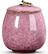 Luxe Urn 170 ML - Crematie Urn - Uniek - Voor Huisdieren of Menselijk As - Crematie As - Mini Urn - Decoratie Urn - Roze