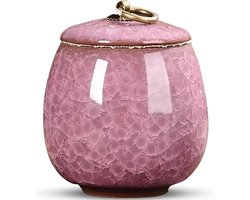 Luxe Urn 170 ML - Crematie Urn - Uniek - Voor Huisdieren of Menselijk As - Crematie As - Mini Urn - Decoratie Urn - Roze