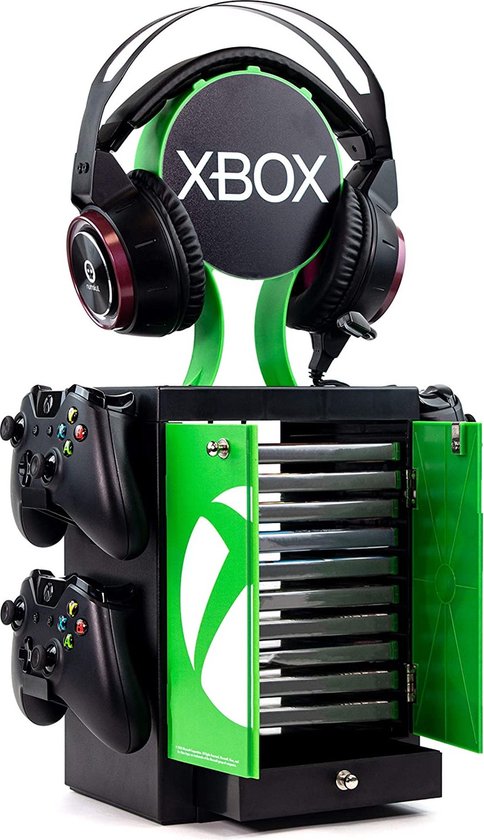 Numskull - Xbox Geïnspireerde Gaming Locker voor 4 Controllers - 10 Games - 1 Headset