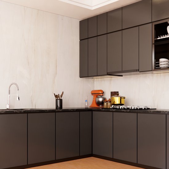 Papier peint autocollant Wallways - Décoration murale - Résistant à l'eau et à la chaleur - 60 cm x 10 m - Beige Sahara