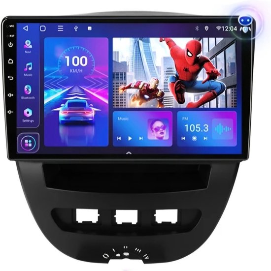 geschikt voor Citroen C1 / Peugeot 107 / Toyota Aygo | 2005 – 2014 | Carplay & Android auto | 2GB & 32GB | Autoradio met navigatie | radio scherm | 2005 2006 2007 2008 2009 2010 2011 2012 2013 2014