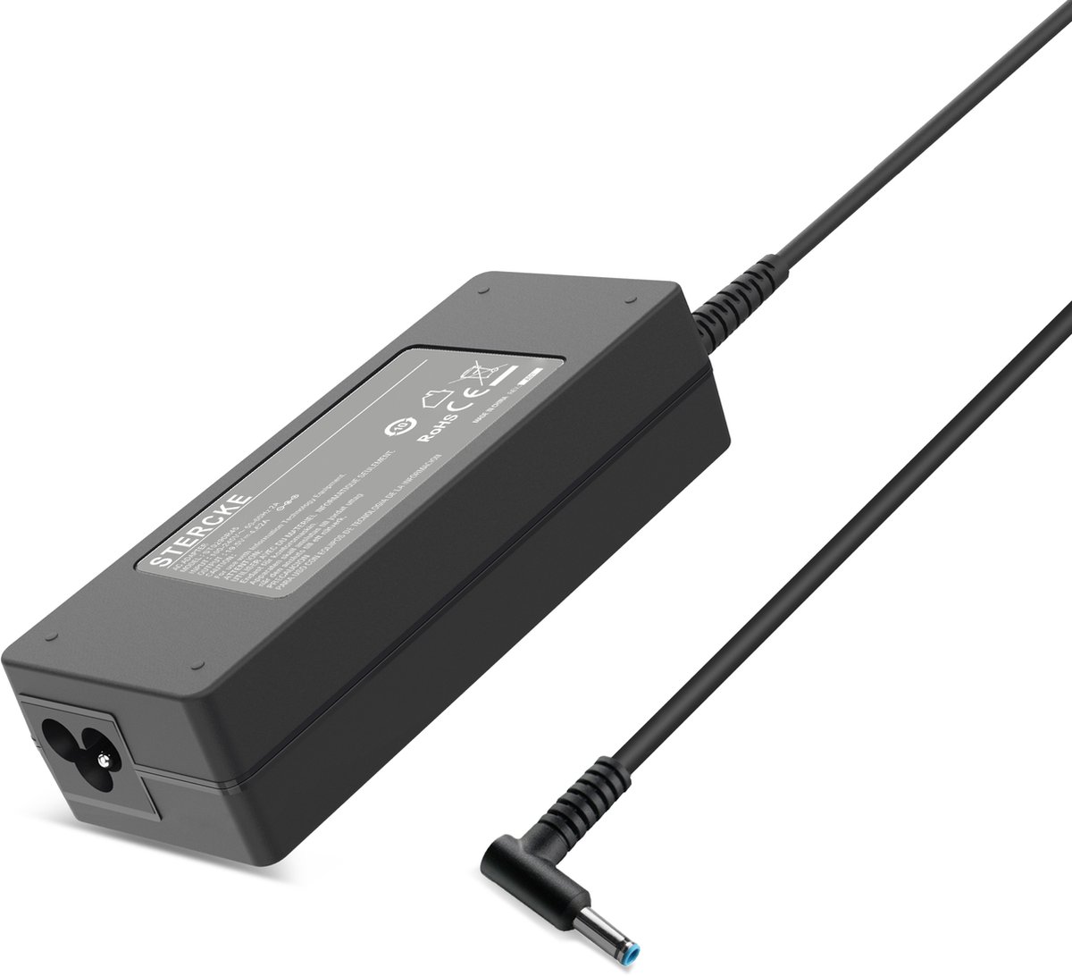 STERCKE Oplader - Geschikt voor HP laptops - Max 90W - Universele adapter voor HP - Blauwe pin - Compleet met stroomkabel