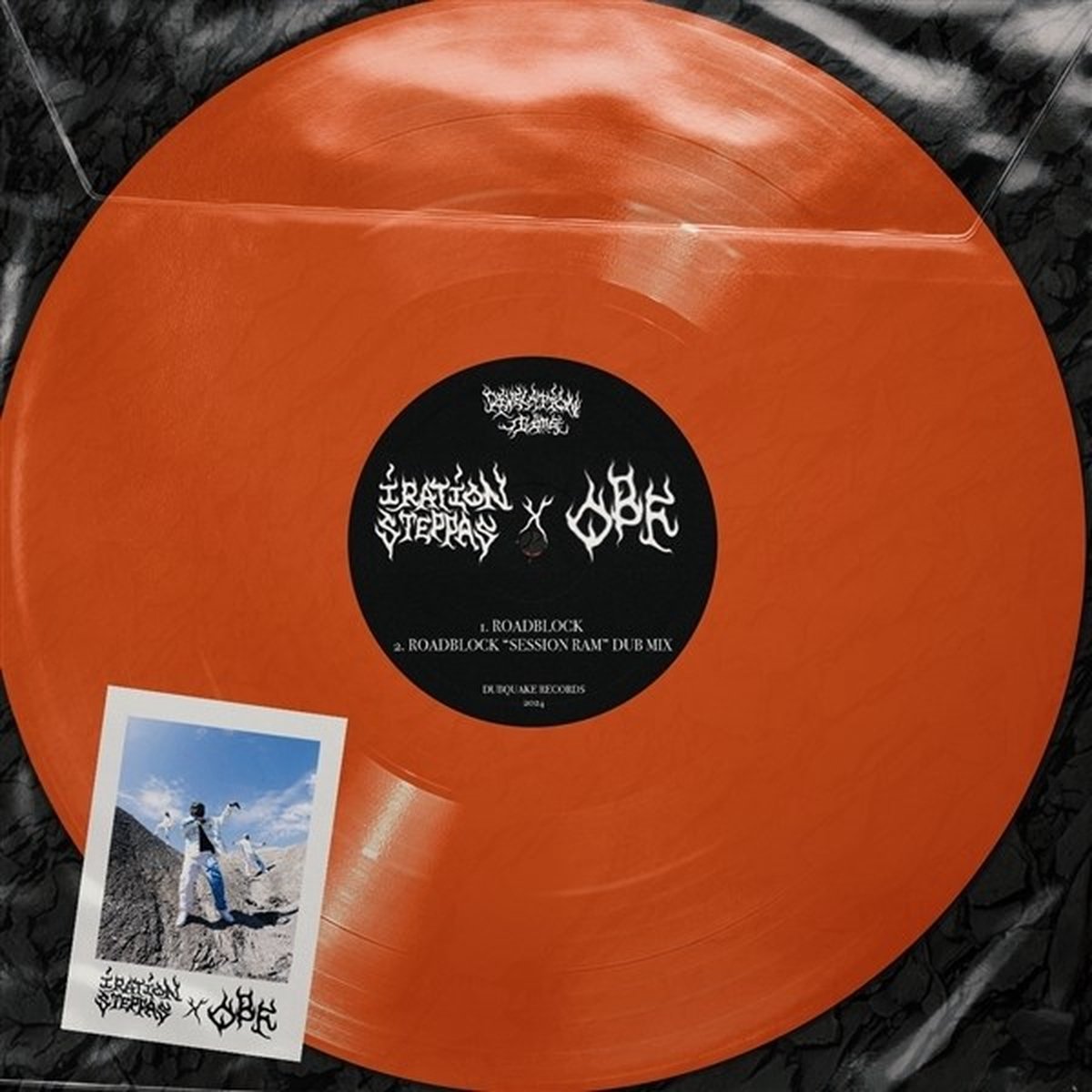 O.B.F X Iration Steppas - Roadblock / Calling Jahovia (12" Single) (Coloured Vinyl)