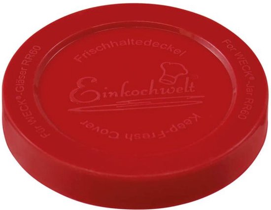 Weck Ekw Couvercle Silicone Rouge 100 Mm 82317
