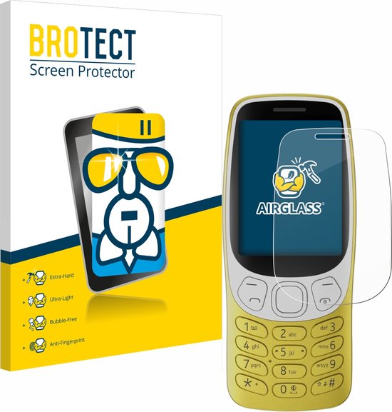 BROTECT - Protecteur d'écran pour Nokia 3210 - Film de protection Verre de protection transparent