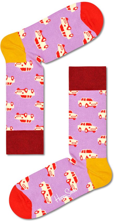 Happy Socks Car Sock – unisex sokken – Unisex – Maat: 36 – 40
