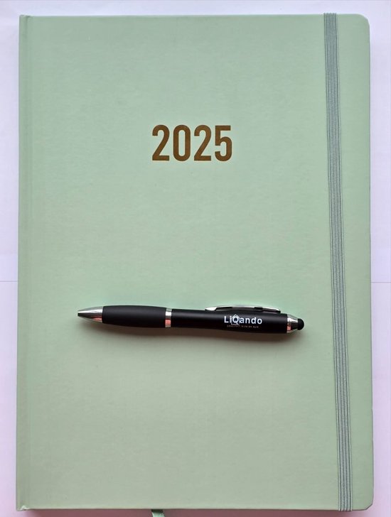 Bureau Jaaragenda Agenda 2025 Groen – inclusief zwartschrijvende balpen