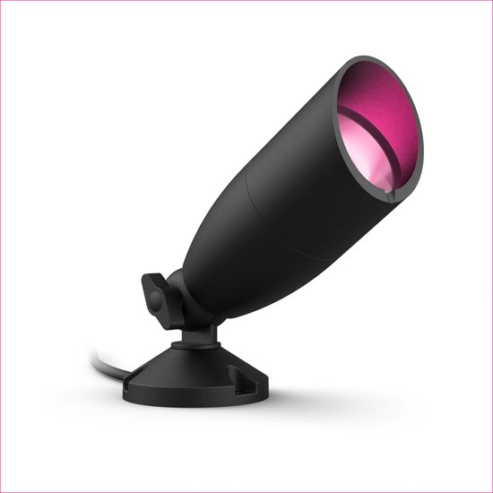 WiZ Outdoor Ground Spot Zwart - Kit d'extension - Smart LED- Siècle des Lumières - Lumière colorée et Wit - 12V