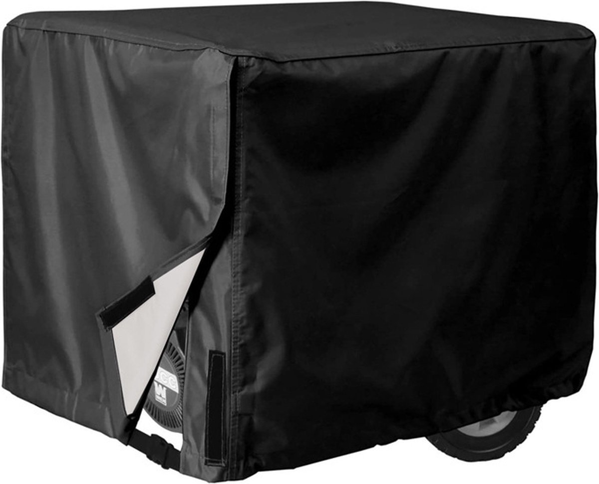 Waterdichte universele generatorafdekking, stofbeschermingsafdekking Machine-uitrustingsafdekking - voor de meeste generatoren (81*61*61cm) - zwart