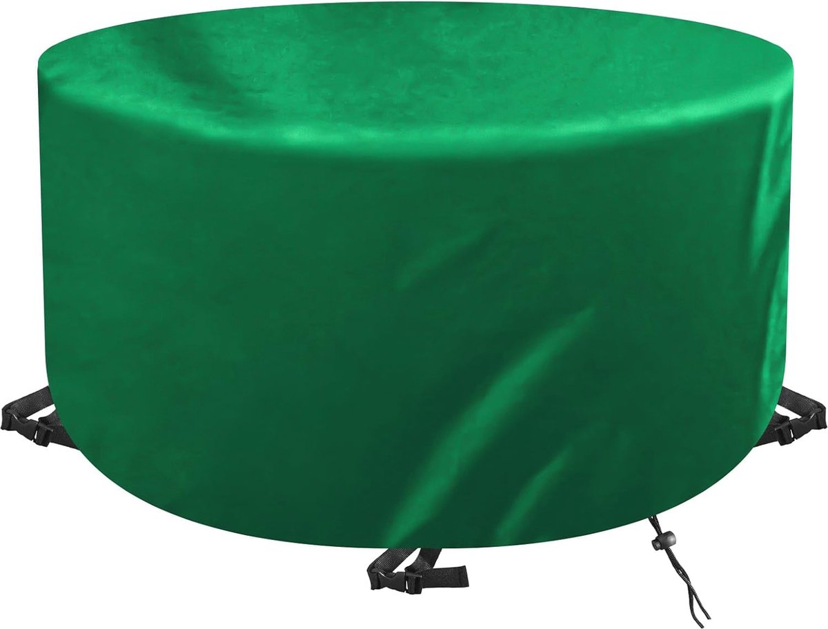 Waterdichte ronde tuinmeubelhoes voor tuintafelset Ø140x80cm - Duurzaam en UV-bestendig.