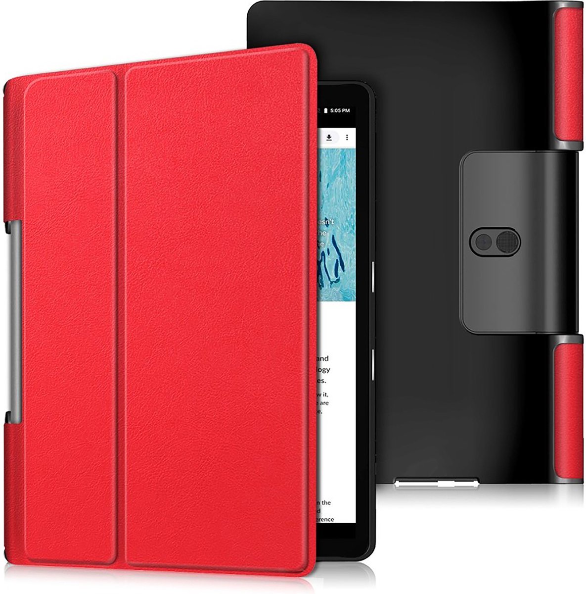 Cazy tablet Hoes geschikt voor Lenovo Yoga Smart Tab - TriFold Bookcase - Rood