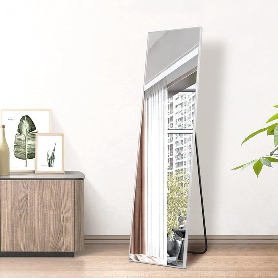 162 x 53 cm body spiegel boog wandspiegel met aluminium frame, grote 162 x 53 cm body spiegel boog wandspiegel met aluminium frame, grote