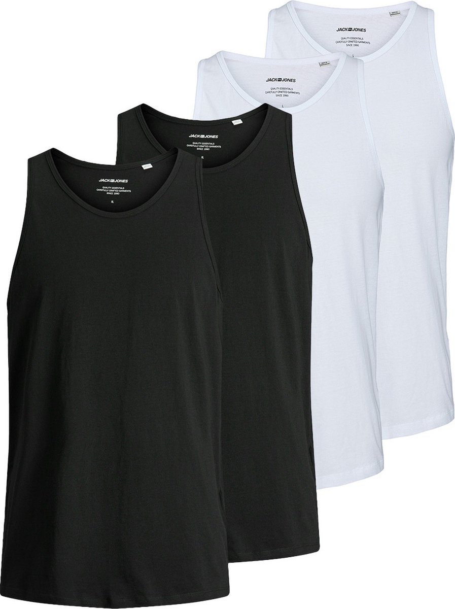 Jack & Jones Heren onderhemd 4 pack Jacbasic