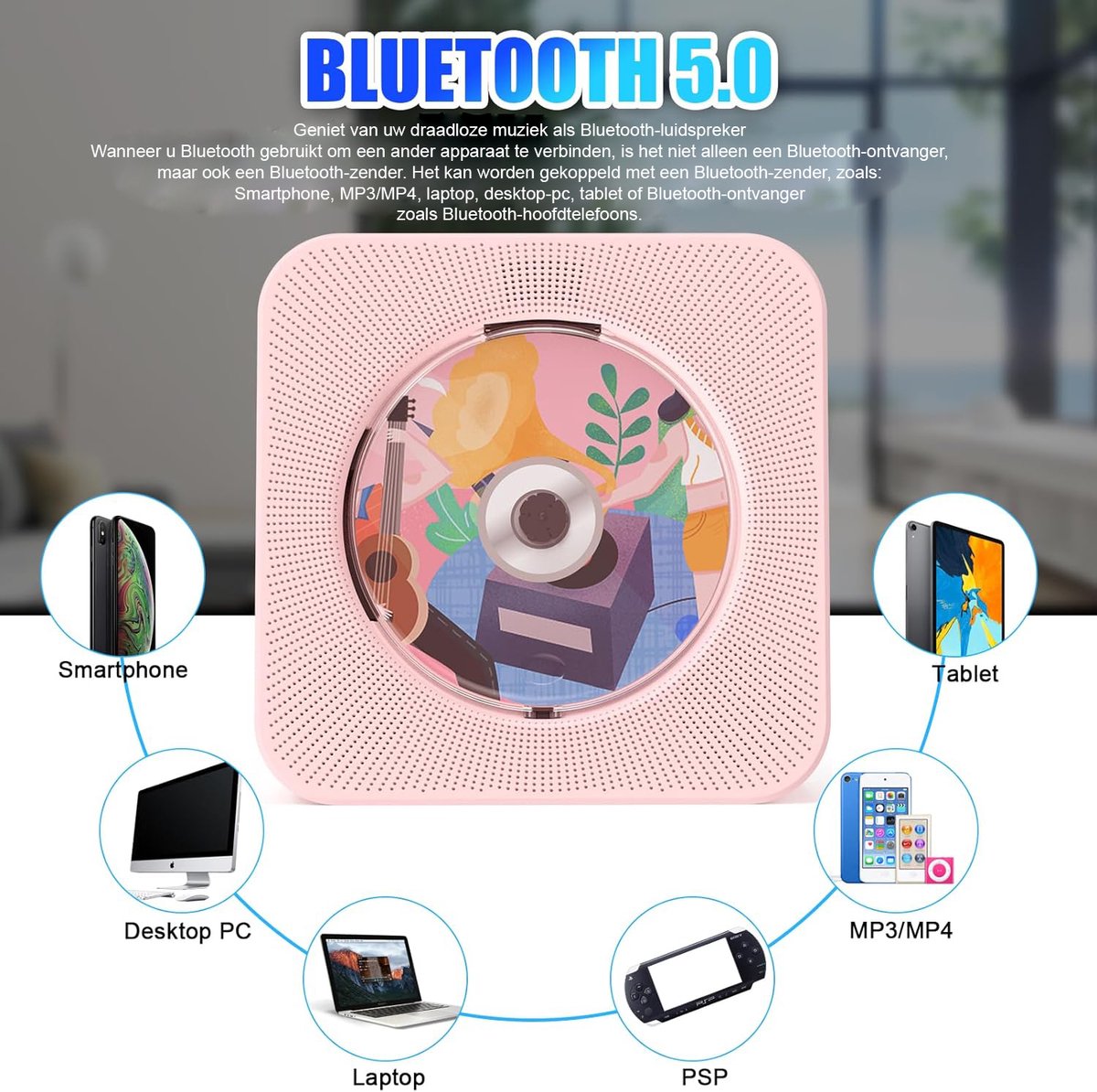 CD spelers met WiFi, bluetooth en internet radio
