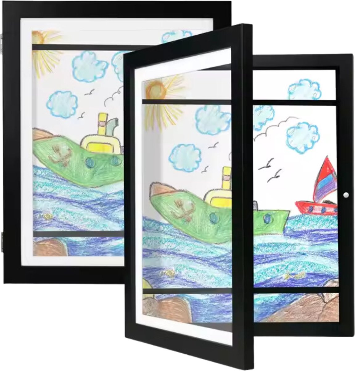 LumiWay Fotolijst voor KinderTekeningen - A4 Lijstje voor Kinder Tekening - Kunstlijst - Wissellijst
