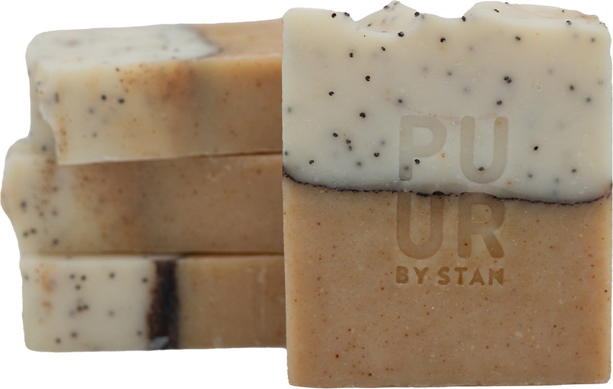 Goedkoopste Puurbystan Soap Bar- Patchoeli & Citroen - 100 Plasticvrij, Dierproefvrij, Palmolievrij - Handgemaakt - 100 Gram