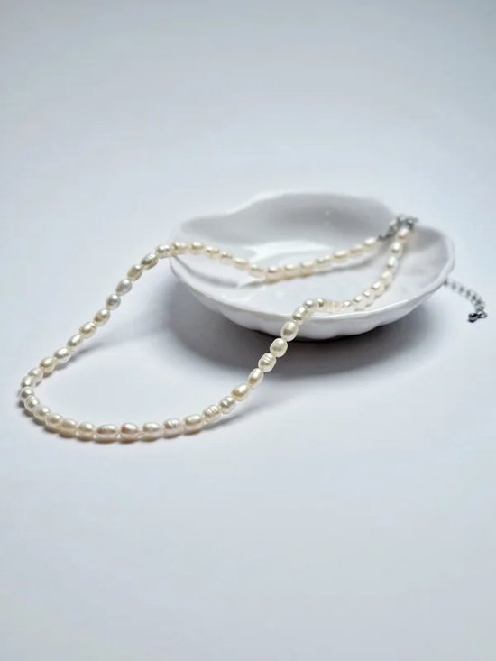 Collier de perles - Perles d'eau douce - Collier naam - Collier femme personnalisé avec lettres - Le Salon de Bijouterie