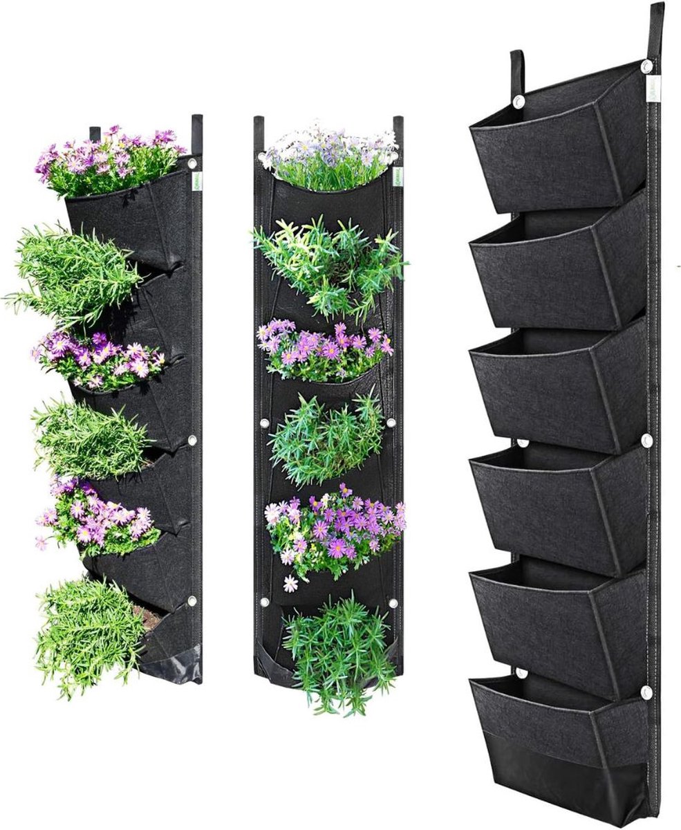 DailySupplies® Verticale Moestuin - Plantenrek Tuin - Kweekzak - Waterdicht - Zwart