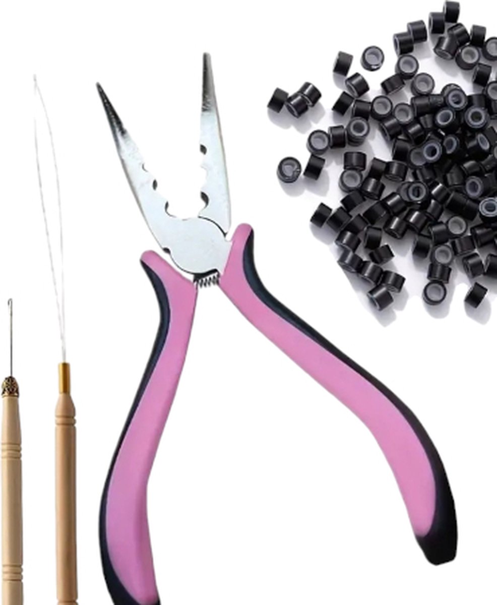 Hairextension inzet set - 4-delig