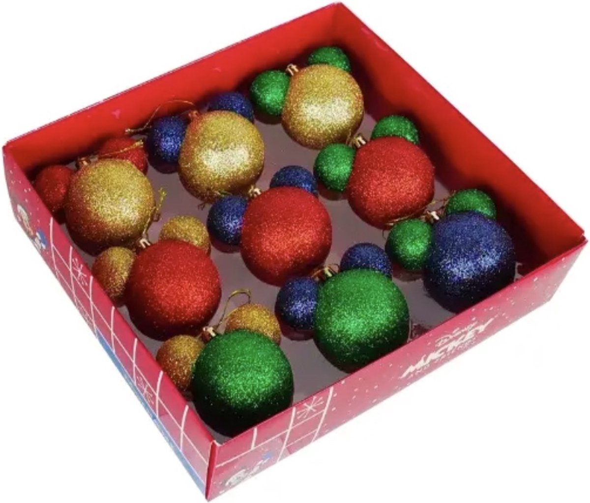 Kurt S. Adler kunststof kerstballen mix - disney mickey mouse 6cm multi 9 stuks