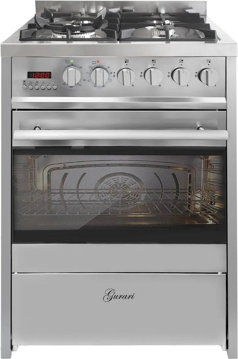 GURARI GCH E 610 X, gasfornuis vrijstaand 60 cm
