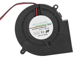 Radiale ventilator met borstelloze DC-motor en dubbel kogellager - 12V koelventilator turbo centrifugaalventilator - 97 * 94 * 33 mm - 2-pins .