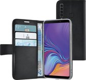Étui livre Azuri avec fermeture magnétique et porte-cartes - Samsung A9 (2018) - Zwart