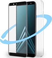 Azuri Front&Back protection pack - flat zwart frame - for Samsung A6 Plus (2018)