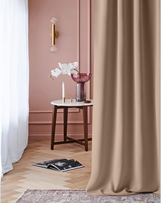 Goodivery ® Elegante Opaak Gordijn met Ruffle Tape voor Slaap- en Woonkamer, 140 x 250 cm