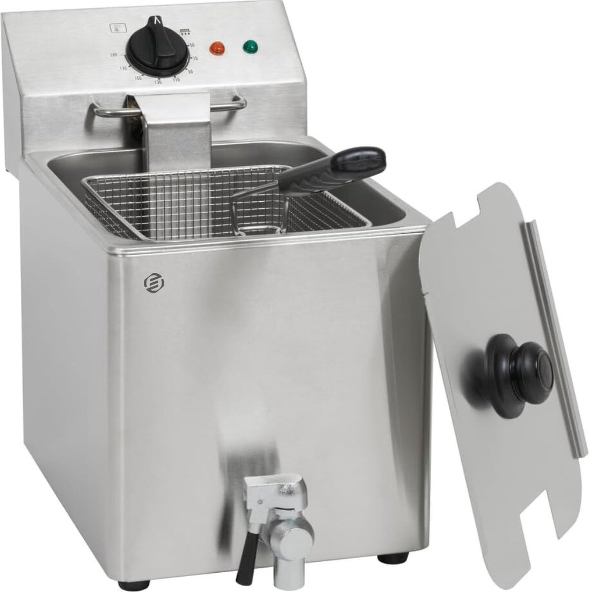 Equivera Oliebollenpan - Professionele Friteuse - Friteuse voor Oliebollen - Oliebollenmaker - Perfect voor Oud en Nieuw