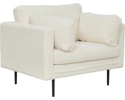 Kiva fauteuil - teddy - wit