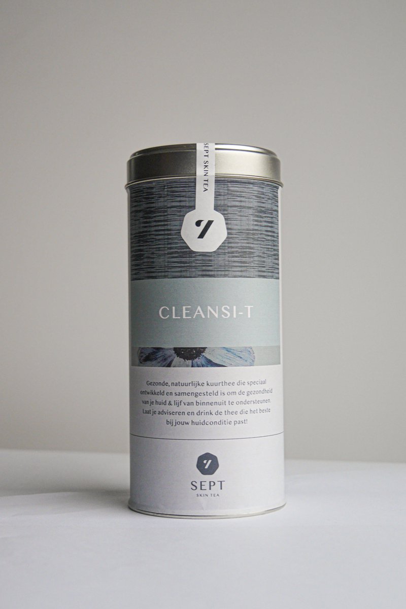 Sept Skin Tea Cleansi-T - Kruideninfusie - 70 gram - Paardenbloem - Berkenblad - Boldo - Venkel - ondersteunt het welzijn bij ontgiften en werkt kalmerend bij de aanpak van een opgeblazen gevoel