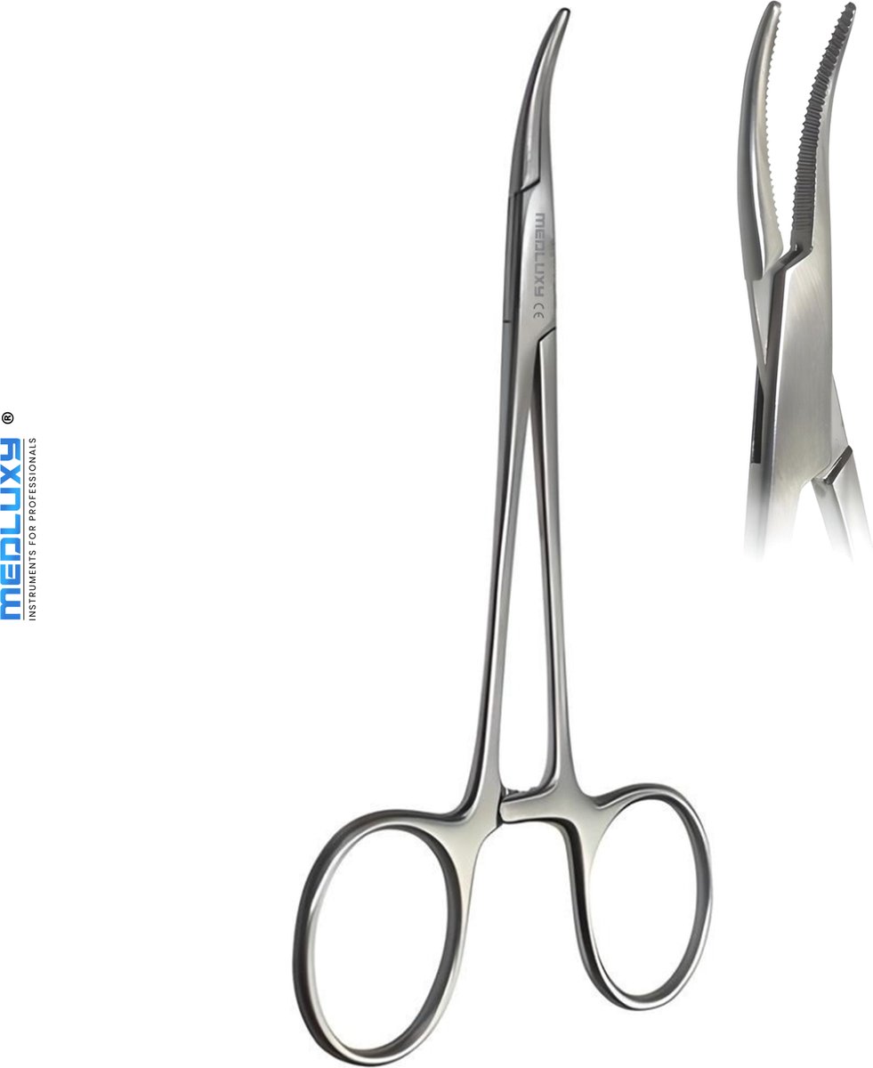 Goedkoopste Medluxy - Halsted Mosquito Arterieklem - Gebogen - 13 cm (Klemschaar, Artery Forceps, EHBO, Verpleegkunde, Medische Schaar