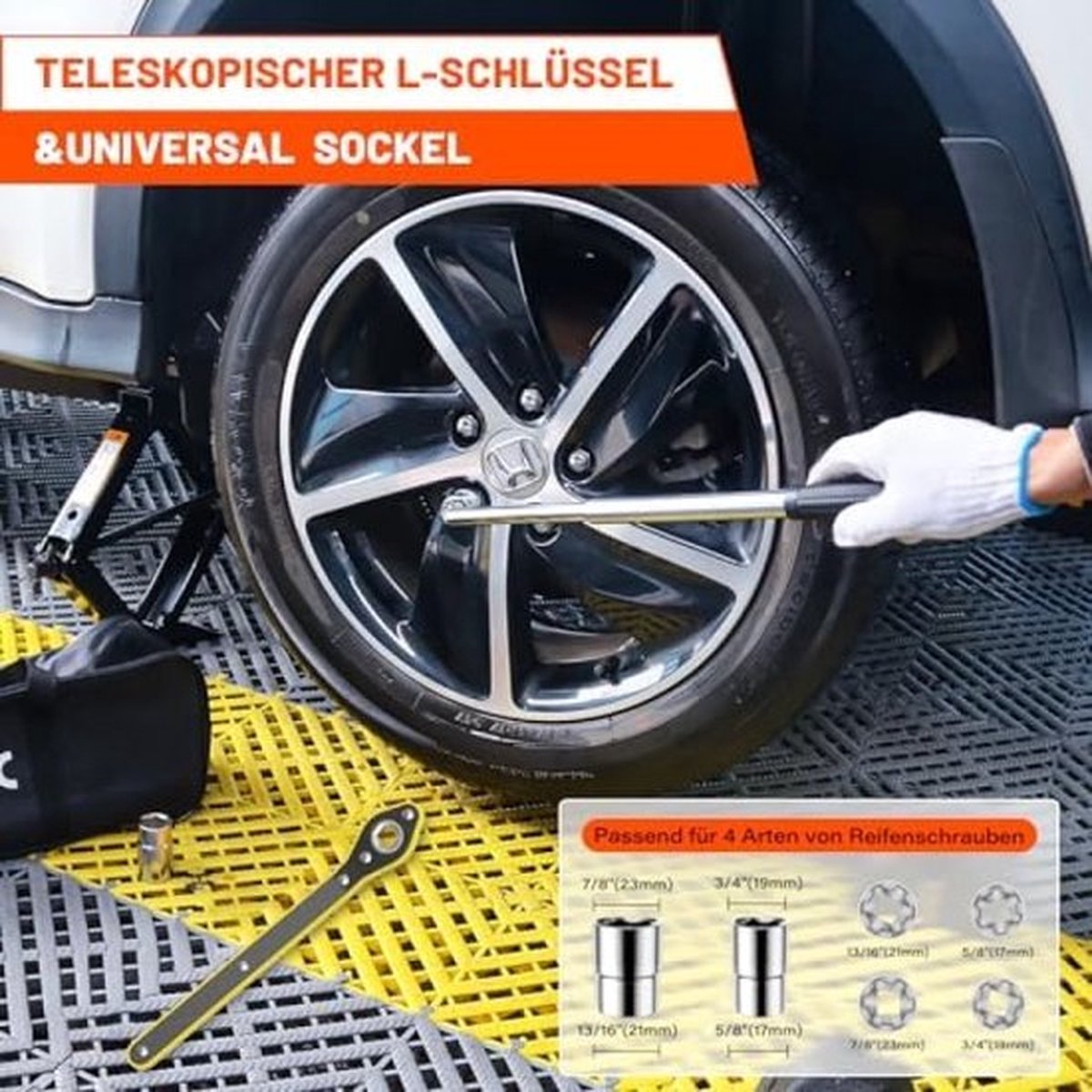 IMAYCC Universele krikset, nieuwe upgrade schaarkrik, beschermt auto