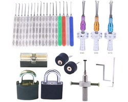 24-delige Praktijkvergrendelingsset en 5 Transparante Trainingssloten voor Slotenmakers