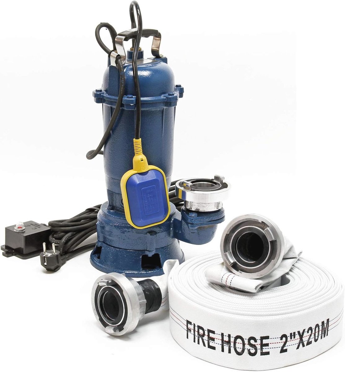 Vuilwaterpomp 550W - 10000l/h Dompelpomp met 20m Slang voor Huishoudelijk Gebruik