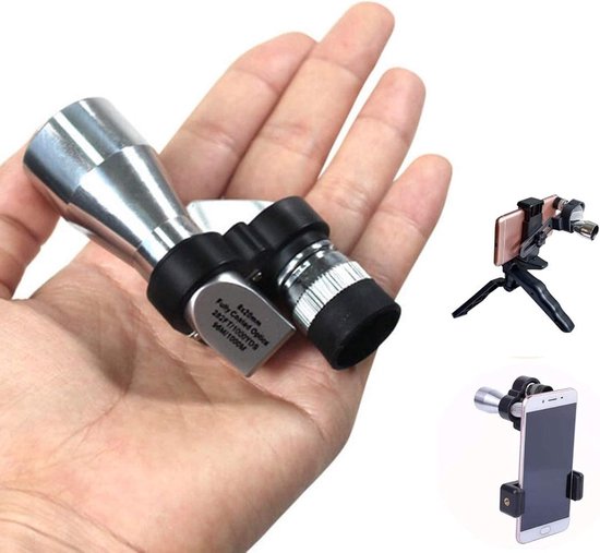 Monoculair Telescoop - 8x20 Vergroting - Monokijker Telescoop - hoek telescoop - Handheld Telescoop - mini monoculaire Telescoop - met smartphone-adapter - draagbare - voor Vogelspotten, Kamperen, Wandelen en Outdoor Activiteiten