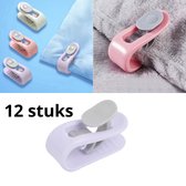 Dekbedclips - Dekbed Klemmen - Dekbed Clips - 12 STUKS - Knijpers - Laken - Deken - Paars