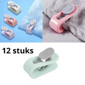Dekbedclips - Dekbed Klemmen - Dekbed Clips - 12 STUKS - Knijpers - Laken - Deken - Groen