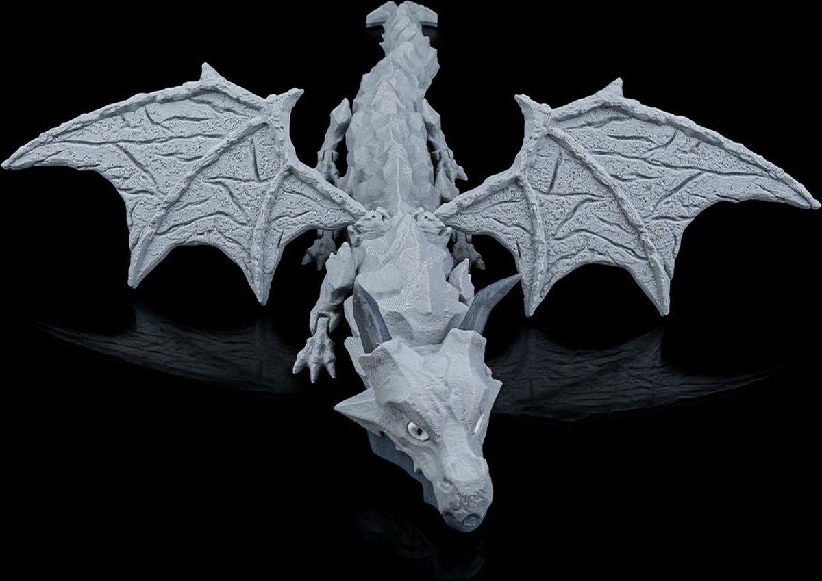 Lithic Titan: 3D Geprinte Articulerende Draak