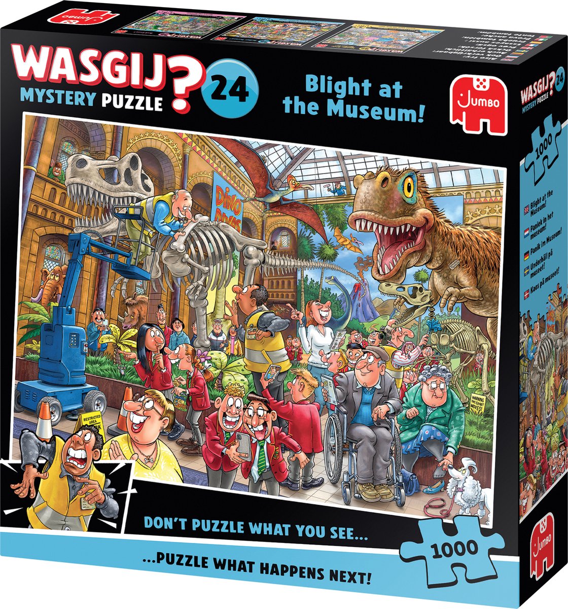 Wasgij Mystery 24 - Paniek in het museum! - 1000 stukjes puzzel - Legpuzzel — afbeelding 6