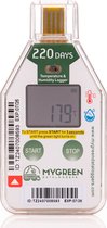 Temperatuur en Luchtvochtigheid Datalogger - 220 dagen opnametijd - USB - PDF - MyGreen - SINGLE USE