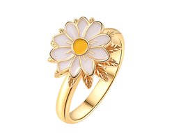 foto van Fidget ring bloem - anti-stress - anti-angst - spinner ring-A