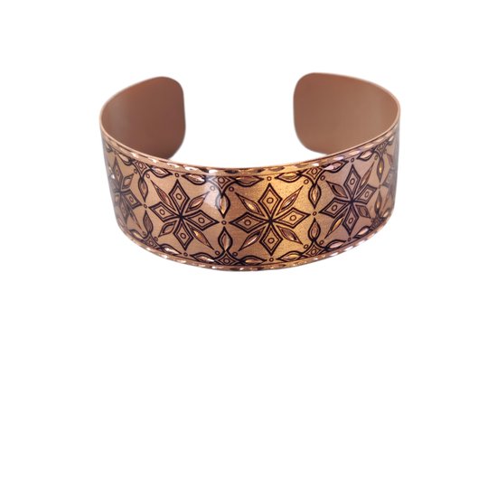 Koperen tensor armband in zilverkleur - Elle Koninklijk (144 MHz) – VEL LEES