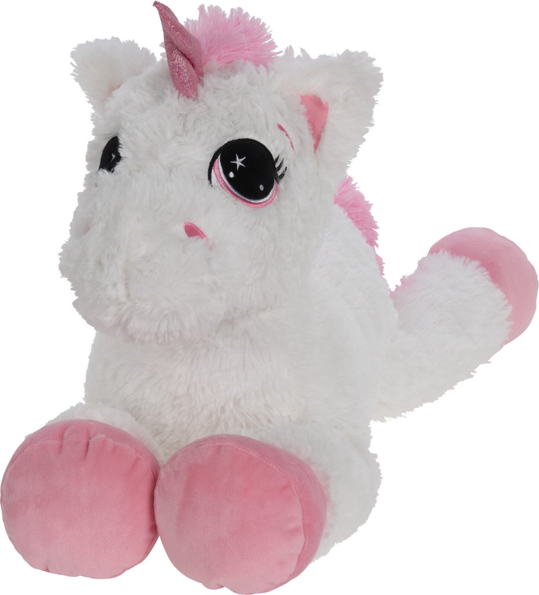 Eenhoorn pluche knuffel wit 70cm