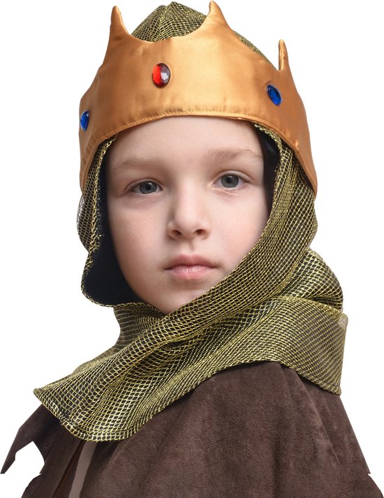 Zebra & Friends King Arthur Cap - Verkleedcap - Verkleedkostuum - Verkleedkleren voor Kinderen - Middeleeuwse Look - Koning - One Size