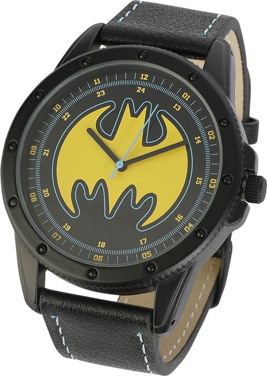 Batman Logo Heren Polshorloges - zwart/geel - Standard