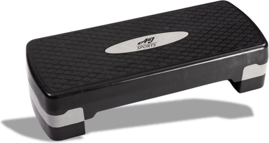 KM-Fit Fitness Stepper | Stepplank Aerobic Stepper voor thuis | Step-Bench 3-voudig in hoogte verstelbaar | Belastbaarheid tot 200 kg | Gymnastiek Home Stepper met antislipmat | Aerobic Stepper