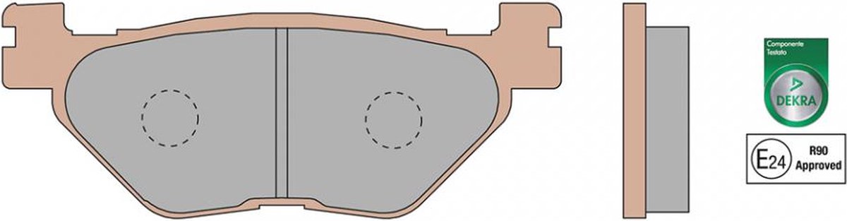 Malossi-remblok voor Yamaha 500 T-Max scooter 2001 tot 2003 6215030BS / achter nieuw