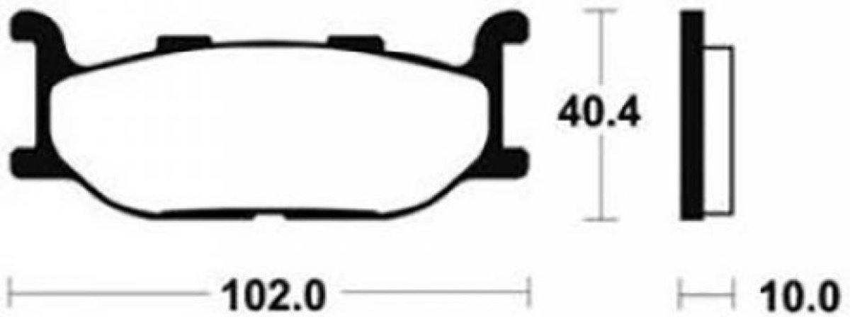bendix remblokje voor motor yamaha 600 diversion 1991 - 1997 mf163 nieuw